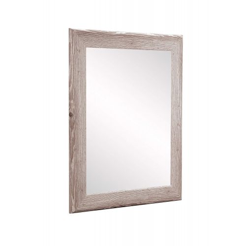  BrandtWorks, LLC Cottage White Wood Floor Mirror 26.5 x 65.5 Barnwood