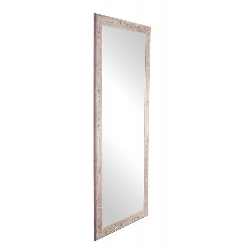  BrandtWorks, LLC Cottage White Wood Floor Mirror 26.5 x 65.5 Barnwood