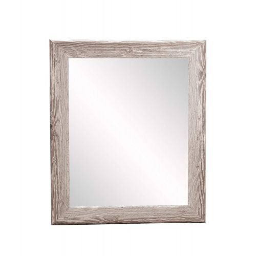  BrandtWorks, LLC Cottage White Wood Floor Mirror 26.5 x 65.5 Barnwood