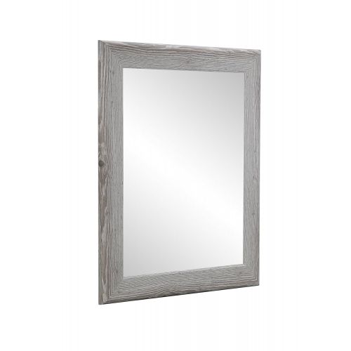  BrandtWorks, LLC Cottage White Wood Floor Mirror 26.5 x 65.5 Barnwood