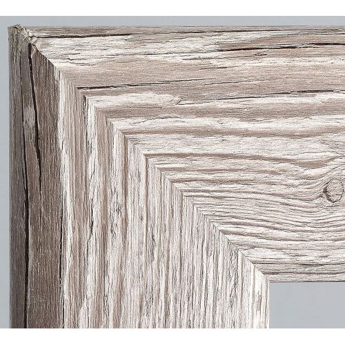  BrandtWorks, LLC Cottage White Wood Floor Mirror 26.5 x 65.5 Barnwood