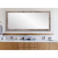 BrandtWorks Barn Wood Full Length Floor Vanity Wall Mirror, 33 x 72, Gray