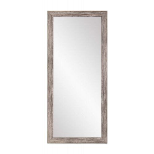  BrandtWorks Barn Wood Full Length Floor Vanity Wall Mirror, 33 x 72, Gray