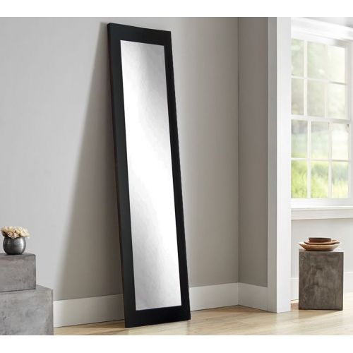  BrandtWorks, LLC BM002T Oversized Wall Mirror, 32 X 71, Matte Black,32 X 71