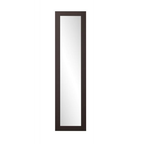  BrandtWorks BM3THINH Modern Over The Door Full Length Dressing Mirror, Matte White, Matte White