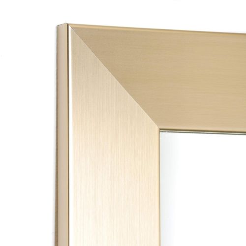  BrandtWorks BM3THINH Modern Over The Door Full Length Dressing Mirror, Matte White, Matte White