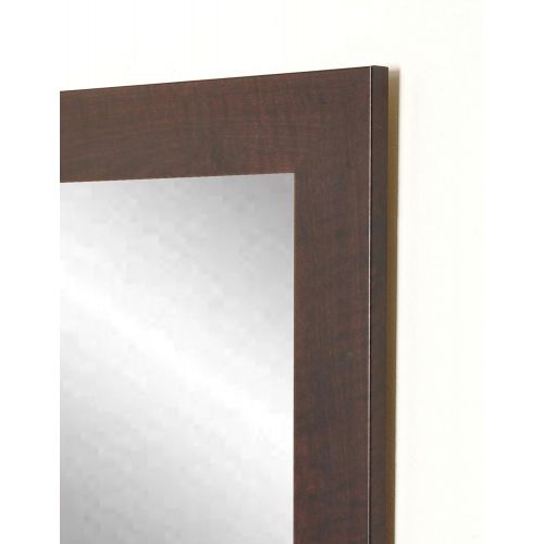  BrandtWorks BM3THINH Modern Over The Door Full Length Dressing Mirror, Matte White, Matte White