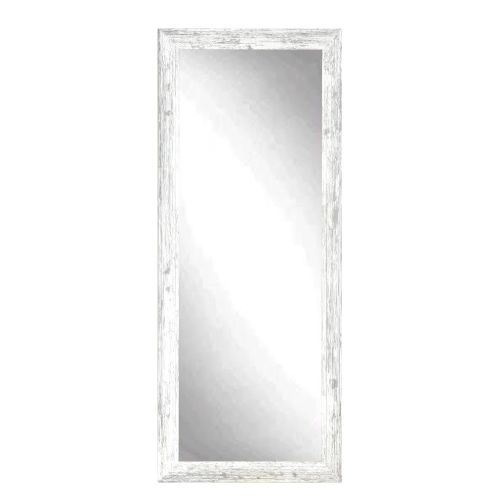  BrandtWorks Barn Wood Full Length Floor Vanity Wall Mirror 32 x 66 Heavy Distressed White/Gray