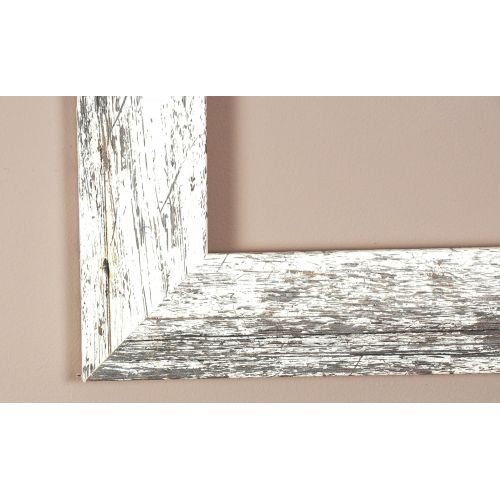  BrandtWorks Barn Wood Full Length Floor Vanity Wall Mirror 32 x 66 Heavy Distressed White/Gray