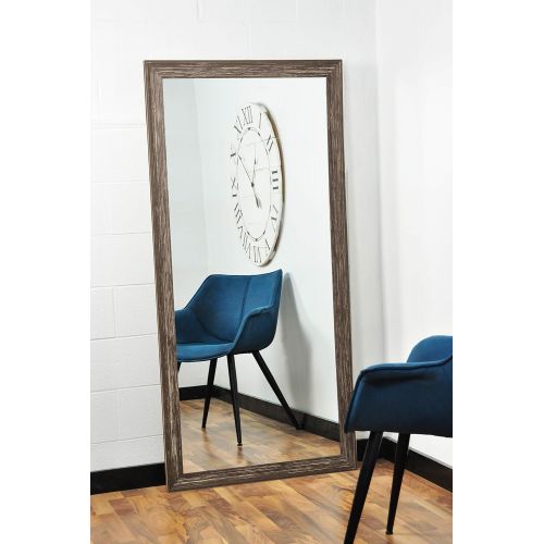  BrandtWorks, LLC BM046T Simply Distressed Chocolate Floor Mirror 32 x 71 Brown