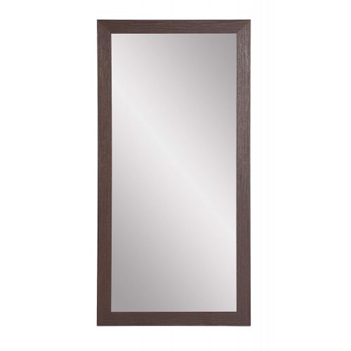  BrandtWorks AZBM081T Framed Non Beveled Mirror 32 x 71 Dark Brown