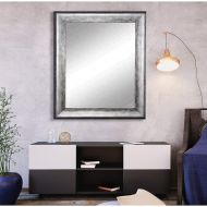 BrandtWorks American Value Mirrors Kingston Silver Wall Mirror - Black/Silver 22.5 x 33