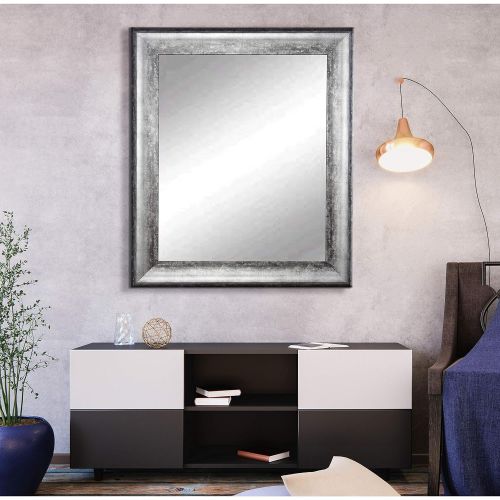  BrandtWorks American Value Mirrors Kingston Silver Wall Mirror - Black/Silver 22.5 x 33