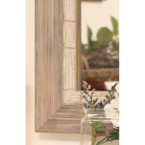  BrandtWorks BM023T Weathered Beach Floor Tall Vanity Wall Mirror 32 x 71 Cream