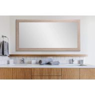 BrandtWorks Shabby Chic Farmhouse Full Length Floor Vanity Wall Mirror 32 x 66 Brown/White