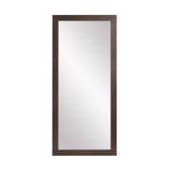 BrandtWorks Wall Mirror, 32 x 71, Flat Scratched Black