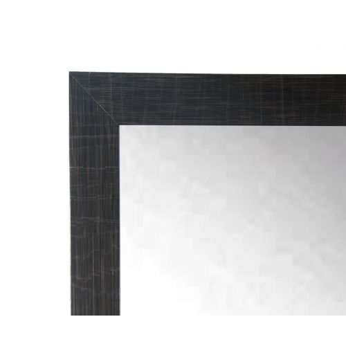  BrandtWorks Wall Mirror, 32 x 71, Flat Scratched Black