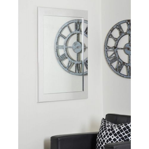  BrandtWorks BM015L2 Chrome Wall Mirror, 32 x 50, Silver