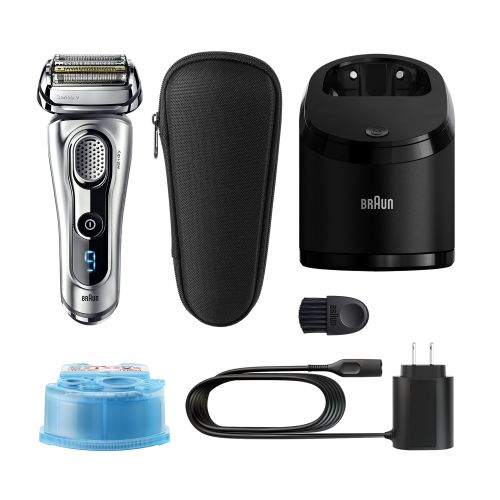 브라운 Braun Series 9 9290cc Mens Electric Foil Shaver, Wet and Dry Razor with Clean & Charge Station