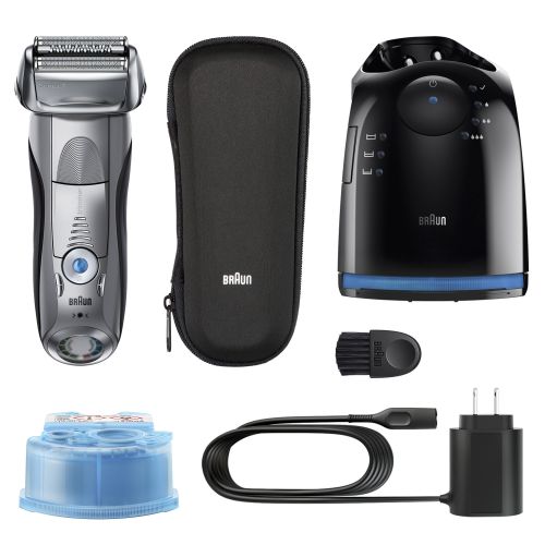 브라운 Braun Series 7 790cc Mens Electric Foil Shaver, Rechargeable and Cordless Razor with Clean & Charge Station