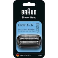Braun Series 5 Electric Shaver Replacement Head, Easily Attach Compatible Head for New Generation Series 5/6 Shavers, 53B, Black