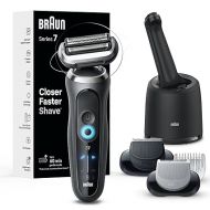 Braun Electric Shaver for Men, Series 7 7177cc, Wet & Dry Shave, Turbo & Gentle Shaving Modes, Waterproof Foil Shaver, Space Grey
