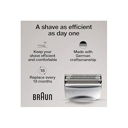 브라운 Braun Series 7 70S Electric Shaver Head Replacement, Compatible with Series 7 Shavers: 720cc, 730cc, 735s, 750cc, 760cc, 790cc, and 795cc