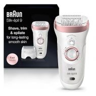 Braun Epilator Silk-epil 9 9-720, Hair Removal Device, Epilator for Women, Wet & Dry, Womens Shaver & Trimmer, Cordless, Rechargeable