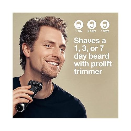 브라운 Braun Electric Razor,Waterproof Foil Shaver for Men,Series 9 Pro 9460cc,Wet & Dry Shave,w/ ProLift Beard Trimmer for Grooming,5-in-1 Cleaning & Charging SmartCare Center, Head Shavers for Bald Men