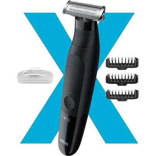 브라운 Braun Series XT3 - Beard Trimmer, Shaver, Electric Razor for Men, Durable Blade, XT3000