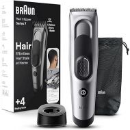 Braun Hair Clippers for Men, Series 7 7390, Hair Clip from Home with 17 Length / Recall Setting, Incl. Memory SafetyLock, Ultra-Sharp Blades, 2 Combs, Stand, Pouch, Washable