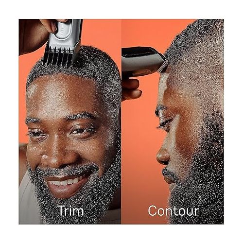 브라운 Braun Hair Clippers for Men, Series 7 7390, Hair Clip from Home with 17 Length / Recall Setting, Incl. Memory SafetyLock, Ultra-Sharp Blades, 2 Combs, Stand, Pouch, Washable