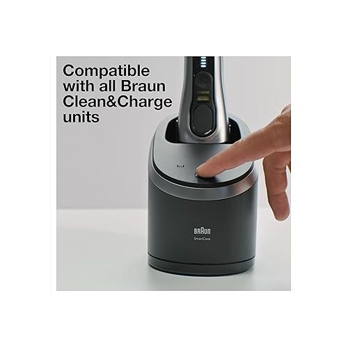 브라운 Braun Clean & Renew Refill Cartridges CCR, Replacement Shaver Cleaner Solution for Clean&Charge Cleaning System, Pack of 6