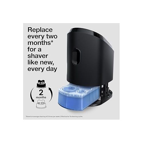 브라운 Braun Clean & Renew Refill Cartridges CCR, Replacement Shaver Cleaner Solution for Clean&Charge Cleaning System, Pack of 6