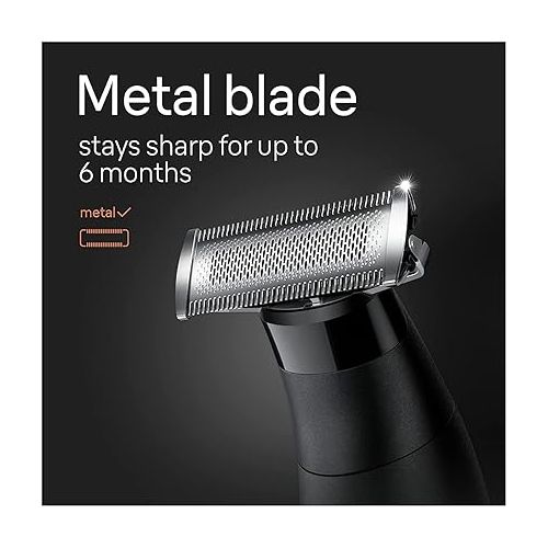 브라운 Braun Series XT5 - Beard Trimmer, Shaver and Electric Razor for Men, Body Grooming Kit for Manscaping, Durable One Blade, One Tool for Stubble, Hair, Groin, Underarms, XT5100