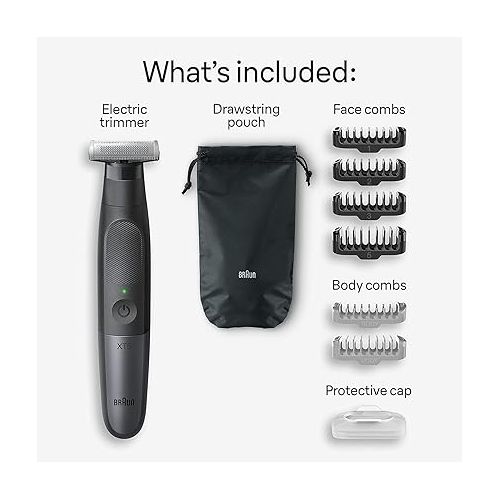 브라운 Braun Series XT5 ? Beard Trimmer, Shaver and Electric Razor for Men, Body Grooming Kit for Manscaping, Durable One Blade, One Tool for Stubble, Hair, Groin, Underarms, XT5100