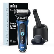 Braun Electric Shaver for Men, Series 6 6172cc, Wet & Dry Shave, Turbo & Gentle Shaving Modes, Foil Shaver, Blue