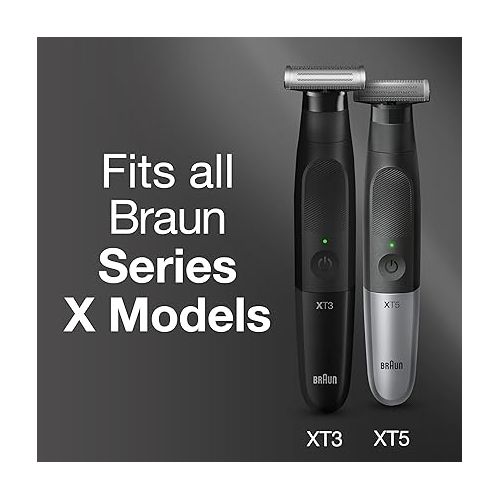 브라운 Braun Series X Replacement Blade - Compatible with Braun Series X Models, Beard Trimmer and Electric Shaver, 1 Count, One Blade to Trim, Style and Shave Any Style, XT10