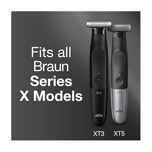 브라운 Braun Series X Replacement Blade - Compatible with Braun Series X Models, Beard Trimmer and Electric Shaver, 1 Count, One Blade to Trim, Style and Shave Any Style, XT10