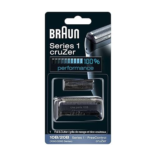 브라운 Braun Series 1 10B Foil & Cutter Replacement Head, Compatible with Previous Generation Series 1, SmartControl, CruZer