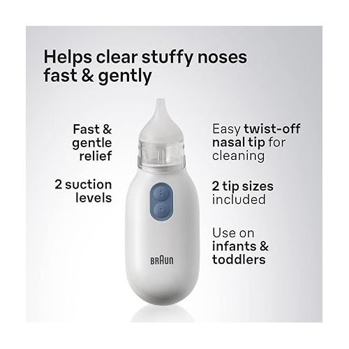 브라운 Braun Electric Nasal Aspirator for Newborns, Babies and Toddlers
