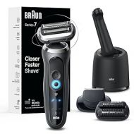 Braun Electric Shaver for Men, Series 7 7185cc, Wet & Dry Shave, Turbo & Gentle Shaving Modes, Waterproof Foil Shaver, Space Grey