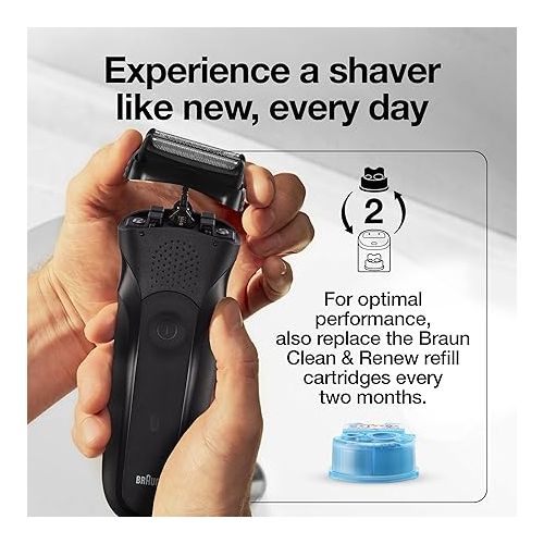 브라운 Braun Series 3 Electric Shaver Replacement Head - 21B - Compatible with Electric Razors 300s, 310s, 3010BT