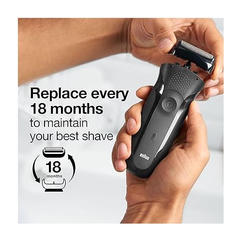 브라운 Braun Series 3 Electric Shaver Replacement Head - 21B - Compatible with Electric Razors 300s, 310s, 3010BT