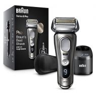 Braun Electric Razor for Men, Series 9 Pro 9465cc Wet & Dry Electric Foil Shaver with ProLift Beard Trimmer, Cleaning & Charging SmartCare Center, Noble Metal