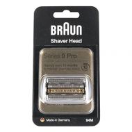 Braun Shaver Head Replacement Part 94M Silver, Compatible with Series 9 Pro and Series 9 Electric Razors for Men