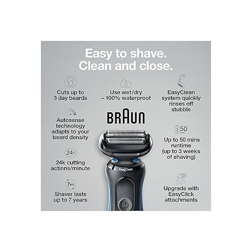 브라운 Braun Series 5 5018s Rechargeable Wet & Dry Men's Electric Shaver with Precision Trimmer