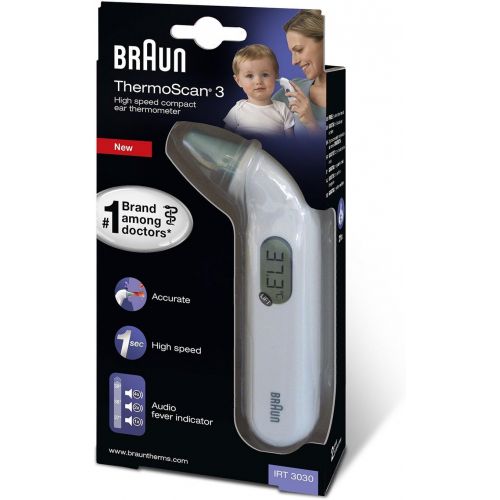 브라운 Braun ThermoScan 3 Infrarot Ohrthermometer IRT3030