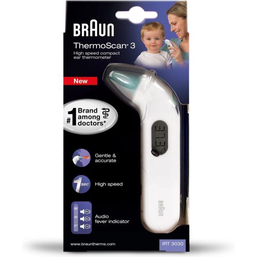 브라운 Braun ThermoScan 3 Infrarot Ohrthermometer IRT3030