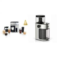 Braun MultiServe Machine 7 Programmable Brew Sizes / 3 Strengths + Iced Coffee, Glass Carafe (10-Cup), Stainless Steel, KF9070SI & KG7070 Burr Grinder, 7.4 x 5.2 x 10.6 Inches, Sta
